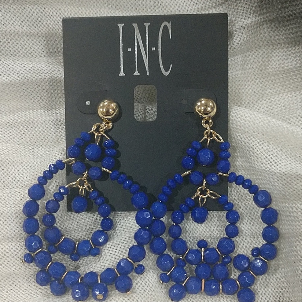 INC Blue stone earrings